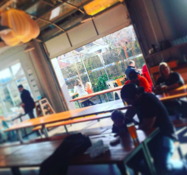 The new Falling Sky Brewery even opens up onto a garden.
