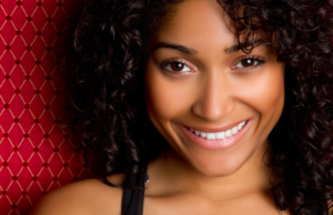 black curly hairstyle