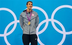 Michael Phelps winning